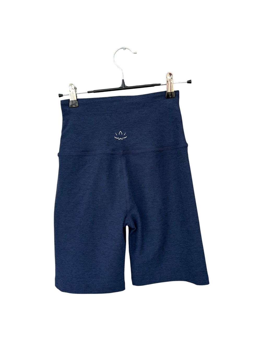 NWT Beyond Yoga Spacedye Keep Pace 7" Biker Short High-Waisted - Size XS - Navy - Picture 5 of 12